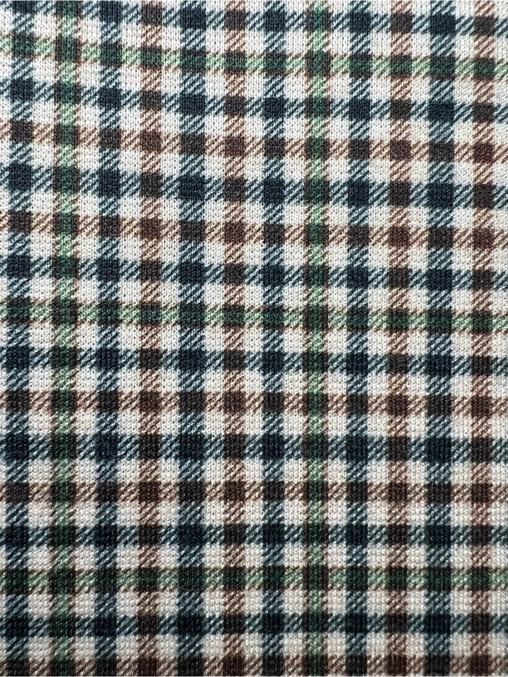 Per Se Tummy Control Leggings l M Plaid Stretch Pull On Pants Brown Checkered - Picture 3 of 6